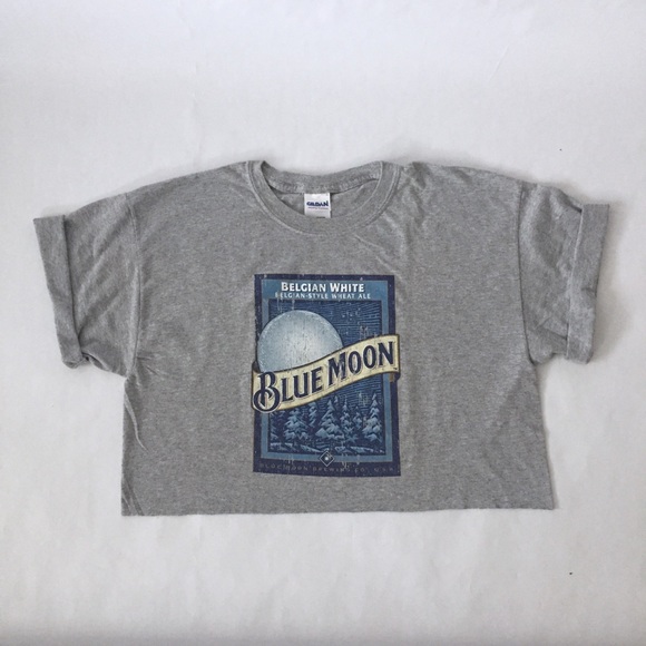 Urban Outfitters Tops - Hipster Blue Moon Belgian White Ale Beer Crop Top